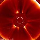 Latest LASCO C2 image of the Sun
