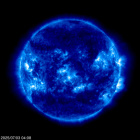 Click for time-lapse image of the sun