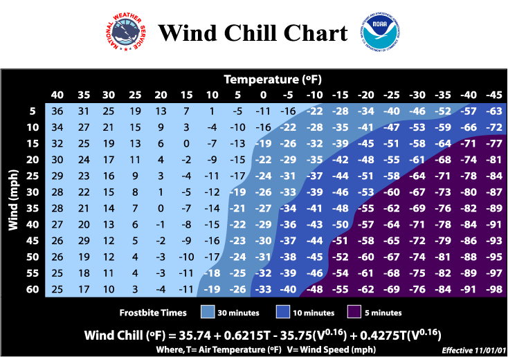 Heat Index Calculator Chart